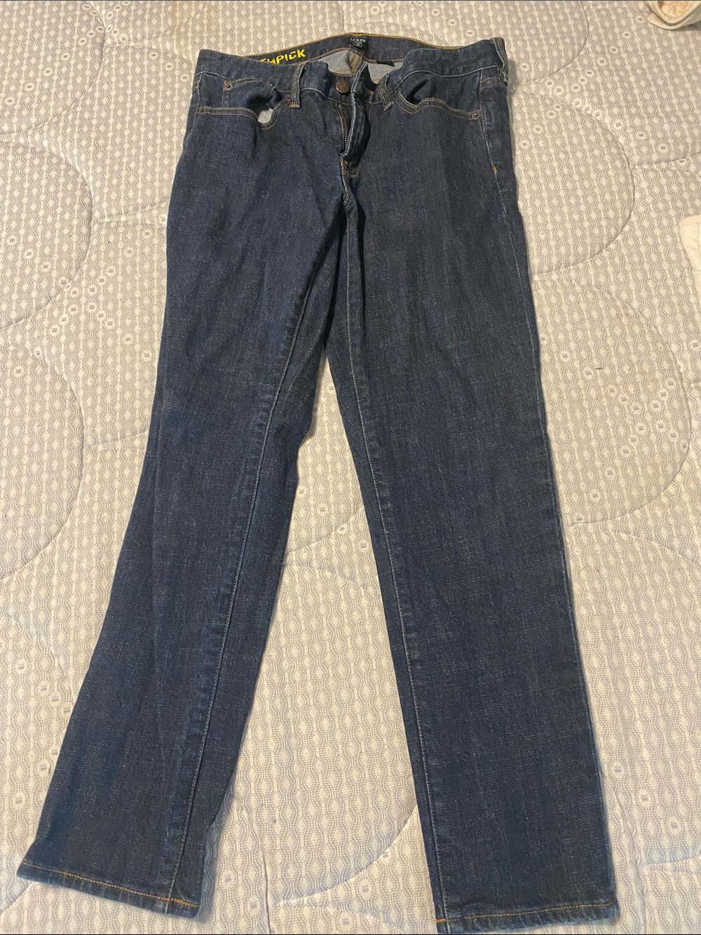 J. Crew Women's Straight-Leg Dark Indigo Jeans